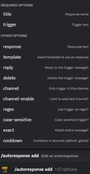 Hugo autoresponse add command setup