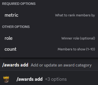 Hugo awards add configuration