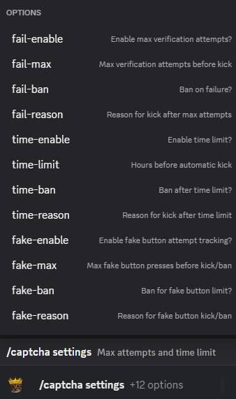 Hugo captcha settings configuration