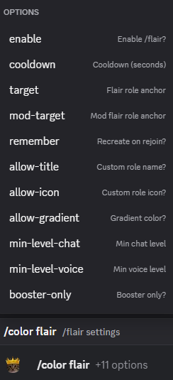 Hugo color flair configuration