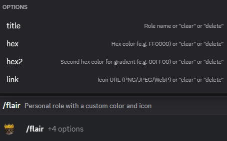 Hugo flair role example