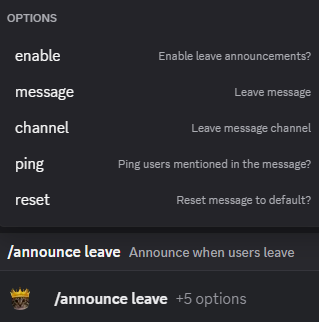 Hugo leave announcement setup