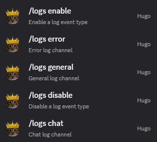 Hugo logs command settings