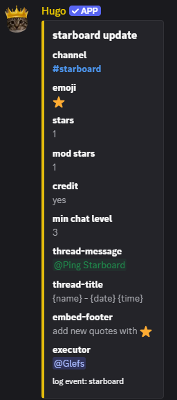 Hugo logs example