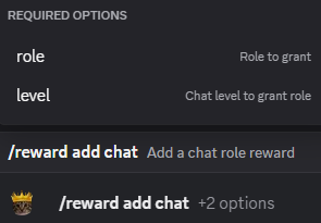 Hugo chat reward add command setup