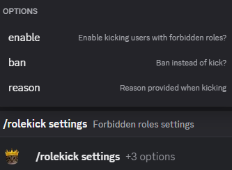 Hugo rolekick settings configuration