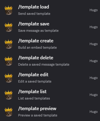 Hugo template command