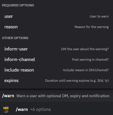 Hugo warn command overview